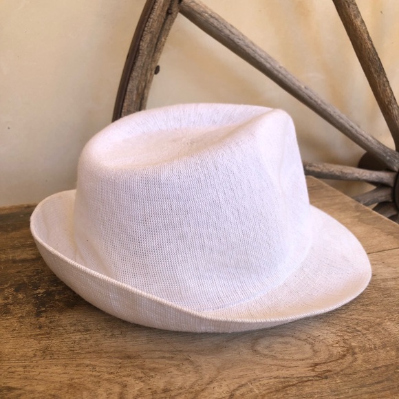 SOLD—KANGOL Rare Arnold Trilby Bamboo Fedora Hat - Picture 4 of 8